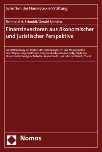 Beispielbild fr Finanzinvestoren aus konomischer und juristischer Perspektive. zum Verkauf von Antiquariat  Werner Haschtmann