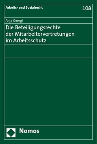 9783832937973: Georgi, A: Beteiligungsrechte der Mitarbeitervertretungen