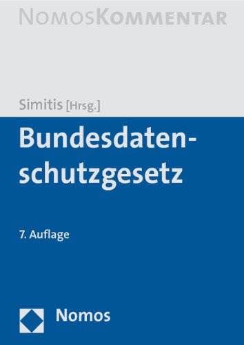 Bundesdatenschutzgesetz (9783832941833) by Unknown Author