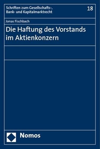 9783832949181: Die Haftung des Vorstands im Aktienkonzern