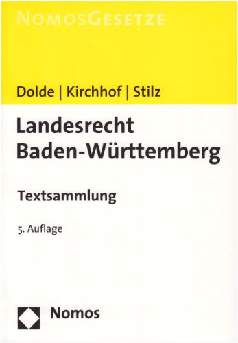 Stock image for Landesrecht Baden-Wrttemberg Textsammlung, Rechtsstand: 1. August 2009 for sale by Buchpark