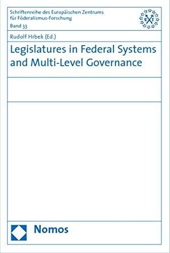 Beispielbild fr Legislatures in federal systems and multi-level governance. zum Verkauf von Vico Verlag und Antiquariat Dr. Otto