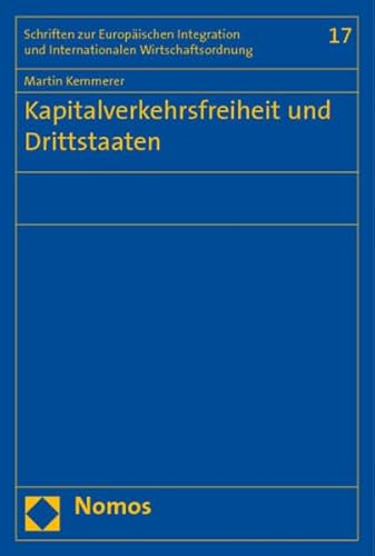 9783832951924: Kapitalverkehrsfreiheit und Drittstaaten