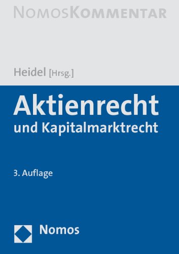 Aktienrecht und Kapitalmarktrecht (9783832956066) by Unknown Author