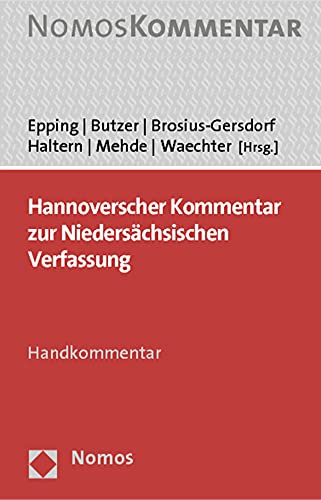 Hannoverscher Kommentar Zur Niedersachsischen Verfassung: Handkommentar (German Edition)