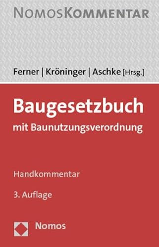 9783832960063: Baugesetzbuch: Mit Baunutzungsverordnung