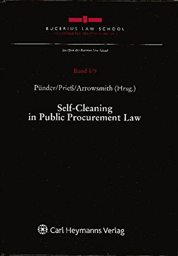 9783832960766: Self-Cleaning in Public Procurement Law