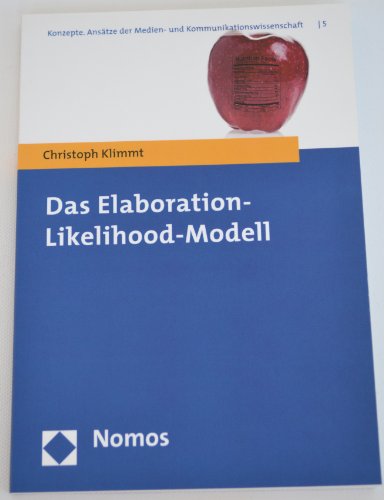 Imagen de archivo de Das Elaboration-Likelihood-Modell a la venta por medimops