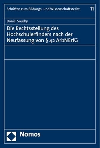 9783832962791: Die Rechtsstellung des Hochschulerfinders nach der Neufassung von  42 ArbNErfG: 11