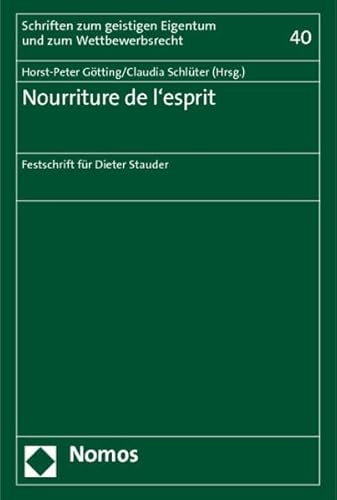 Stock image for Nourriture de l'esprit : Festschrift fr Dieter Stauder zum 70. Geburtstag for sale by Buchpark