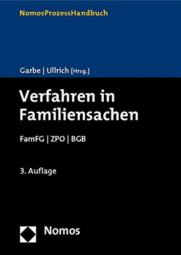 9783832965136: Verfahren in Familiensachen: FamFG - ZPO - BGB
