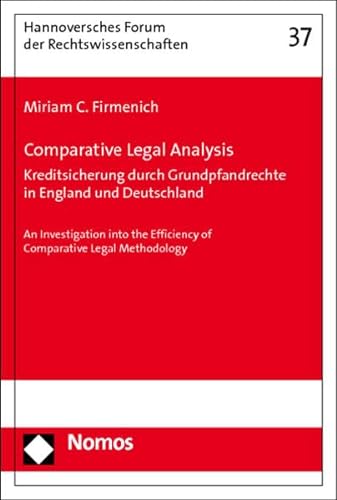 9783832967581: Comparative Legal Analysis: Kreditsicherung durch Grundpfandrechte in England und Deutschland