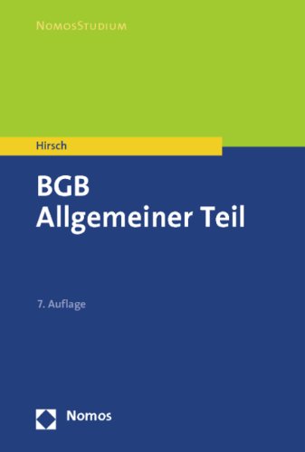 Stock image for BGB: Allgemeiner Teil for sale by medimops