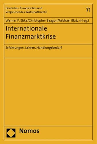 9783832971731: Internationale Finanzmarktkrise: Erfahrungen, Lehren, Handlungsbedarf: 71