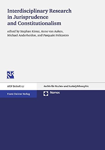 9783832971830: Interdisciplinary Research in Jurisprudence and Constitutionalism (Arsp Beiheft)