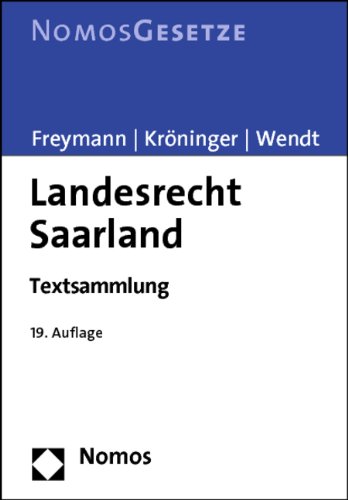 Stock image for Landesrecht Saarland: Textsammlung, Rechtsstand: 1. Mrz 2012 for sale by medimops