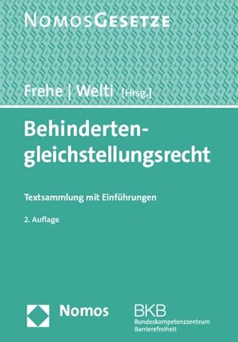 Beispielbild fr Behindertengleichstellungsrecht Textsammlung mit Einfhrungen - Rechtsstand: 1. Juli 2012 zum Verkauf von Buchpark