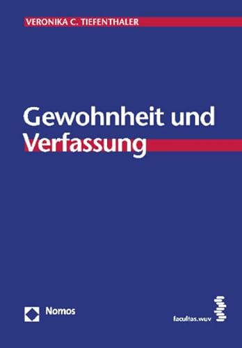 9783832976323: Gewohnheit und Verfassung