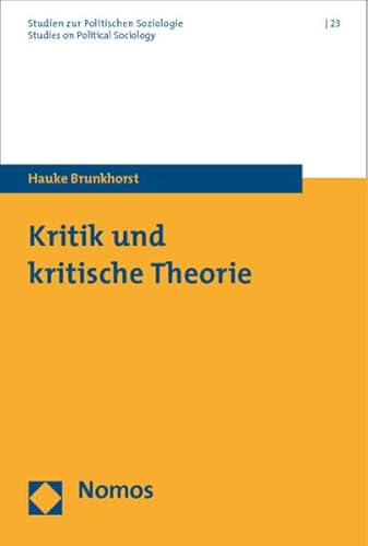 9783832977689: Kritik und kritische Theorie