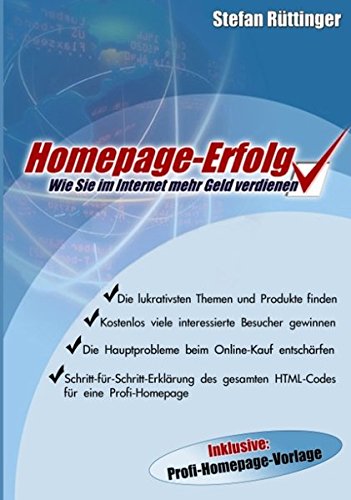 Stock image for Homepage- Erfolg for sale by Revaluation Books