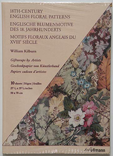 9783833163197: Motifs floraux anglais du XVIIIe sicle: Papiers cadeau d'artistes (10 feuilles)