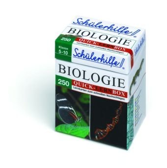 9783833185151: Schlerhilfe Biologie Klasse 5-10: 250 Lernkarten zum schnellen Nachschlagen