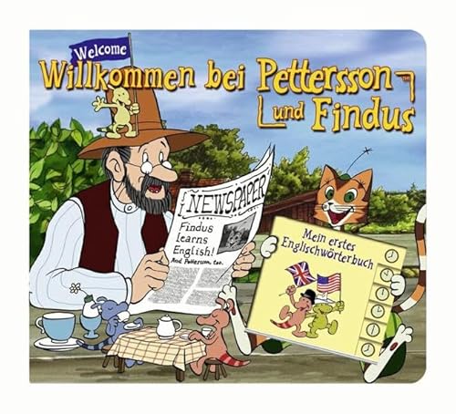 Stock image for Pettersson und Findus: Buch im Buch 1: Willkommen bei Petterson und Findus, Mein erstes Englischwrterbuch for sale by medimops