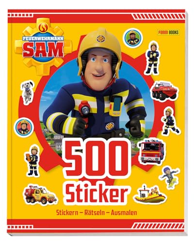 Stock image for Feuerwehrmann Sam: 500 Sticker - Stickern - Rtseln - Ausmalen for sale by GreatBookPrices