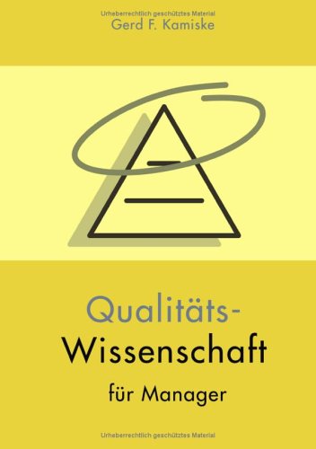 9783833427626: Qualitts-Wissenschaft fr Manager