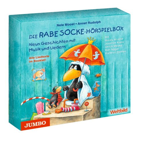 Stock image for Die Rabe Socke Hrspielbox. 3 CDs mit 9 Geschichten mit Musik und Liedern (Alles wieder gut! + Macht ja nix! + Alles echt wahr! + Schwein gehabt! + Alles verzankt! + Alles zu voll! + Alles getrstet! + Alles in Ordnung! + Alles gelernt!) for sale by medimops