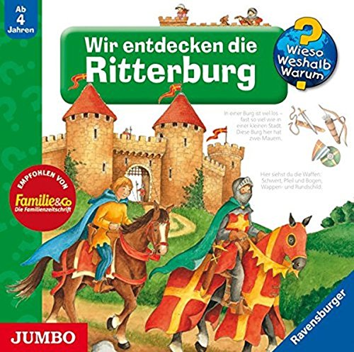 Beispielbild fr Wir entdecken die Ritterburg [Tontrger]. Text, Konzept & Ill.: Kyrima Trapp. Hrspielbearb.: Franziska Paesch und Inga Reuters. Sprecher: Tommi Piper und Kinder. Produktion & Regie: Ulrich Maske in Zusammenarbeit mit Inga Reuters und Jens Kronbgel, Meine Abenteuer-Hrspiel-Box Wieso? Weshalb? Warum? Ravensburger zum Verkauf von Antiquariat  Udo Schwrer