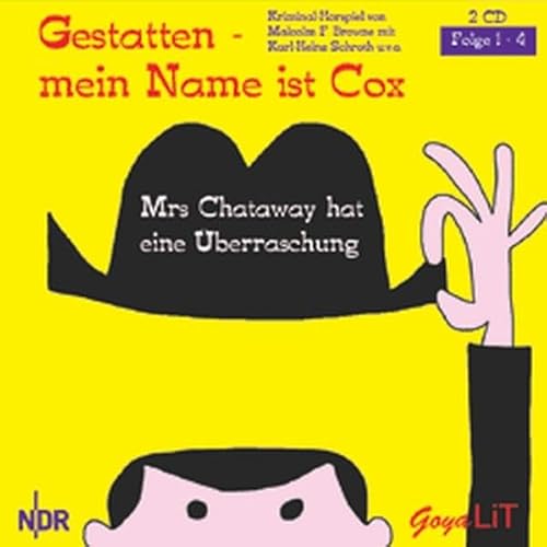 Beispielbild fr Gestatten mein Name ist Cox. Mrs. Chataway hat eine berraschung. 2 CDs. . Folge 1 - 4. Kriminal-Hrspiel zum Verkauf von medimops