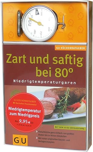 Stock image for Niedrigtemperaturgar-Set: GU Kchenratgeber + Thermometer (Buch plus) for sale by medimops