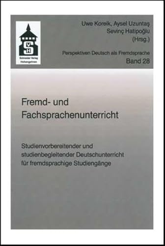 9783834013361: Fremd- und Fachsprachenunterricht: Studienvorbereitender und studienbegleitender Deutschunterricht fr fremdsprachige Studiengnge