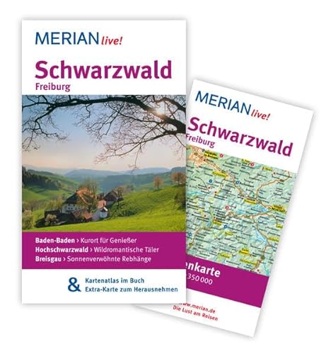 Schwarzwald Freiburg: MERIAN live! - Mit Kartenatlas im Buch und Extra-Karte zum Herausnehmen - Bech, Anja