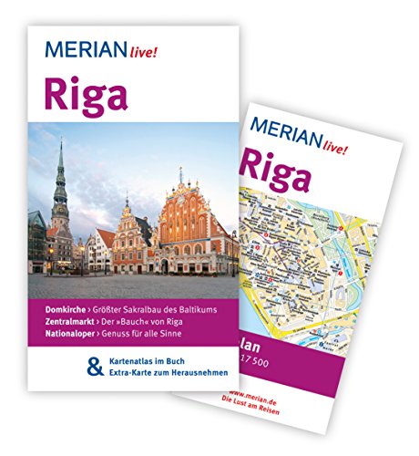 MERIAN live! Reiseführer Riga: MERIAN live! - Mit Kartenatlas im Buch und Extra-Karte zum Herausnehmen - Bauermeister, Christiane