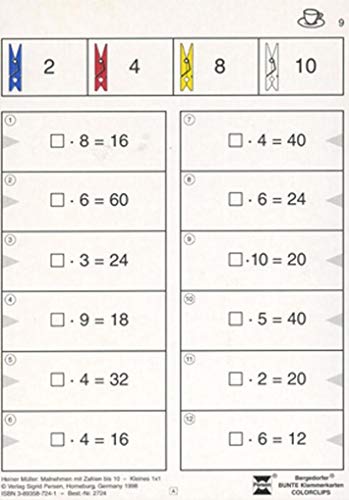 9783834427243: Malnehmen mit Zahlen bis 10. Kleines 1 x 1: 2. bis 4. Klasse