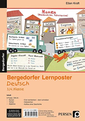 9783834430489: Lernposter Deutsch 3./4.Klasse: 6 Poster fr den Klassenraum