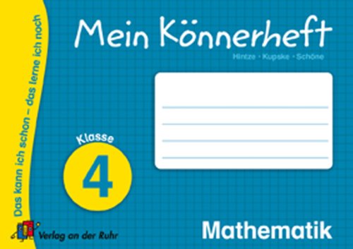 Beispielbild fr Mein Knnerheft - Mathematik Klasse 4 zum Verkauf von medimops