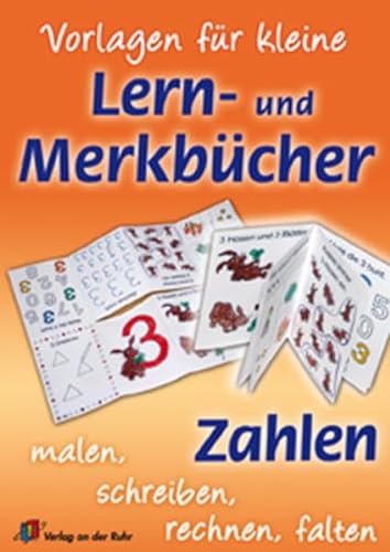 9783834602626: Vorlagen fr kleine Lern- und Merkbcher - Zahlen: Malen, Schreiben, Lesen, Falten