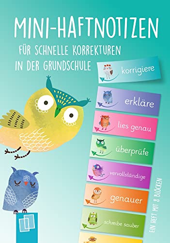 Beispielbild fr Mini?Haftnotizen fr schnelle Korrekturen in der Grundschule - Ein A6-Heft mit 8 Blcken zum Verkauf von medimops