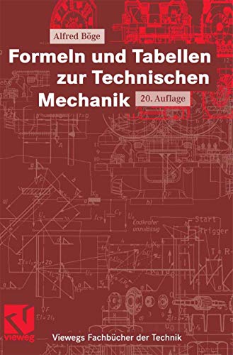 9783834801302: Formeln und Tabellen zur Technischen Mechanik