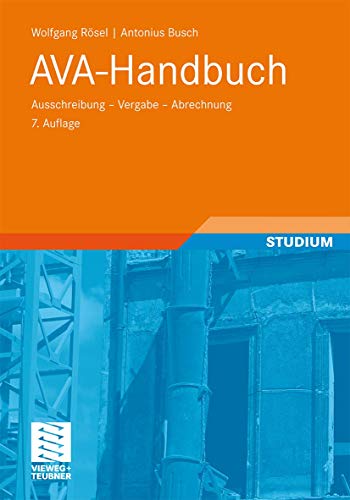 Imagen de archivo de AVA-Handbuch: Ausschreibung - Vergabe - Abrechnung a la venta por medimops