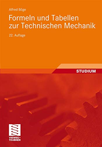 Imagen de archivo de Formeln und Tabellen zur Technischen Mechanik a la venta por medimops