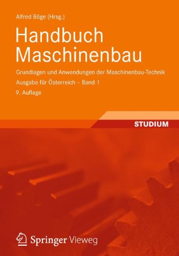 9783834818706: Handbuch Maschinenbau: Grundlagen Und Anwendungen Der Maschinenbau-technik Ausgabe Fr sterreich