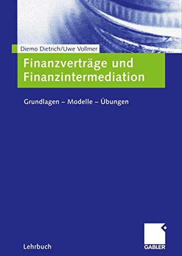 Imagen de archivo de Finanzvertrage und Finanzintermediation a la venta por Chiron Media