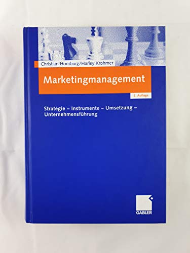 Beispielbild fr Marketingmanagement: Strategie - Instrumente - Umsetzung - Unternehmensfhrung zum Verkauf von medimops