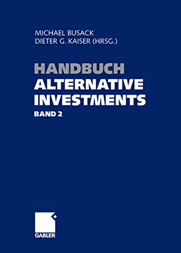 Beispielbild fr Handbuch Alternative Investments - Band 2 zum Verkauf von Buchmarie
