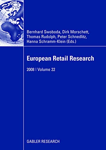 9783834910844: European Retail Research: 2008 - Volume 22