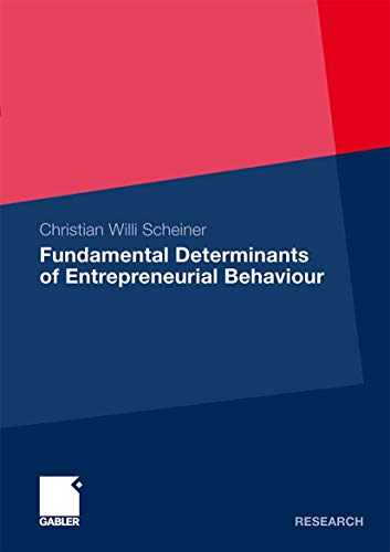 Stock image for Fundamental Determinants of Entrepreneurial Behaviour for sale by Chiron Media